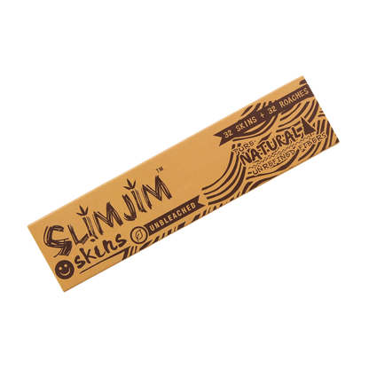 Slimjim - Natural King Size Skins + Tips (Box of 22)