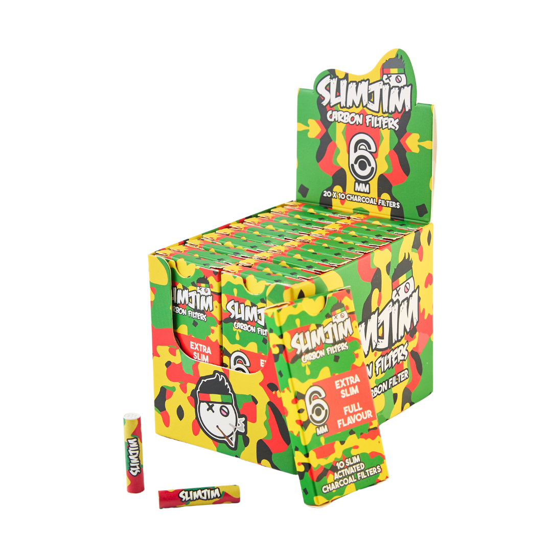 Slimjim - Camo Carbon Filters (Pack of 10) (Box of 20)