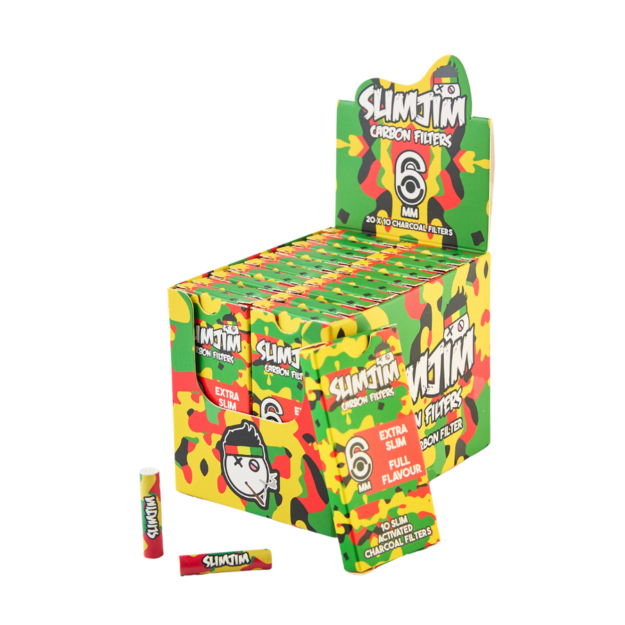 Slimjim - Camo Carbon Filters (Pack of 10) (Box of 20)