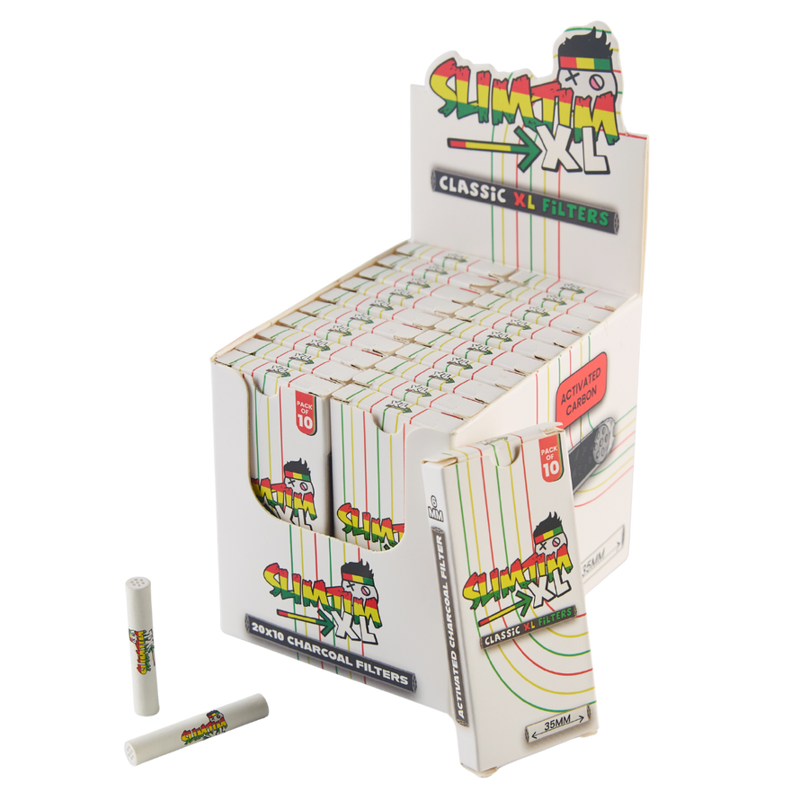 Slimjim - Classic XL Carbon Filters (6mm) (Box of 20)