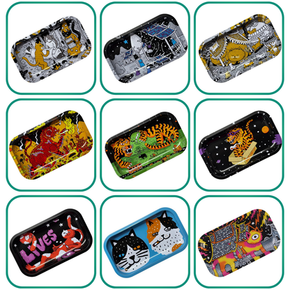 Slimjim X Jacob 9 Lives Rolling Tray - (Medium) Tray SLIMJIM
