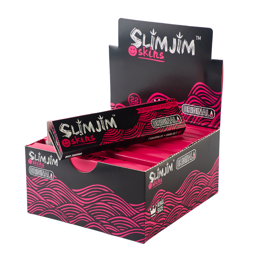 Slimjim - Original King Size Skins + Tips (Box of 22)