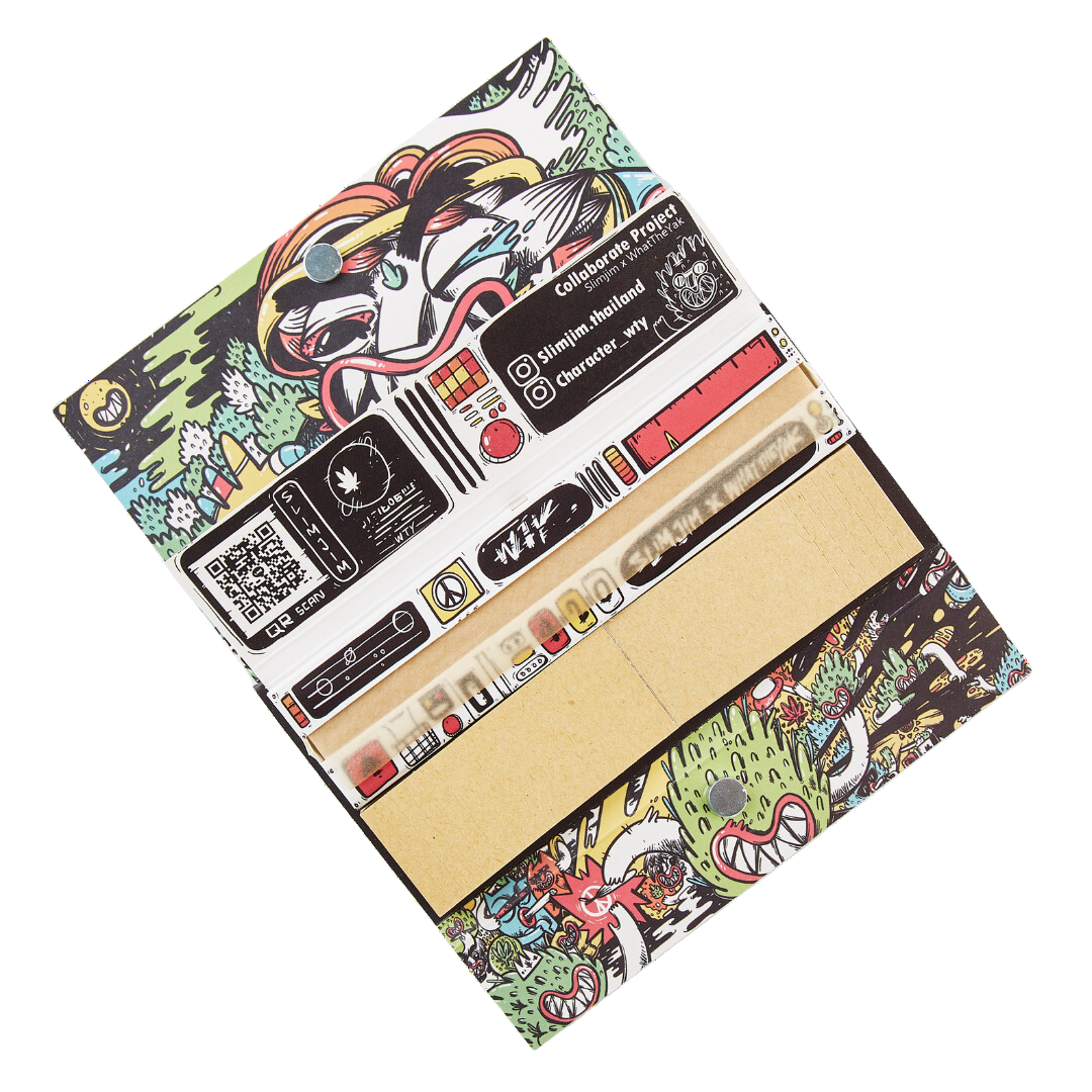 Slimjim X What The Yak - Rolling Paper + Tips & Grinder + Tray Pack (Box of 16)