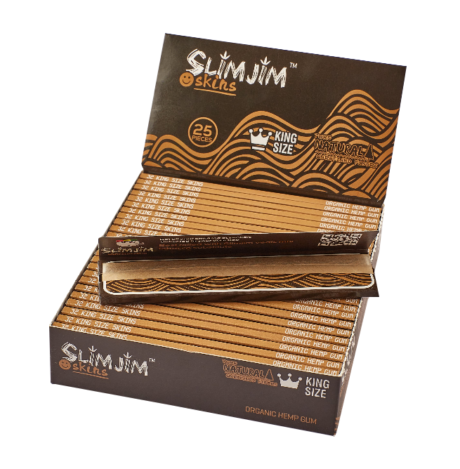 Slimjim - Natural King Size Skins (Box of 25)