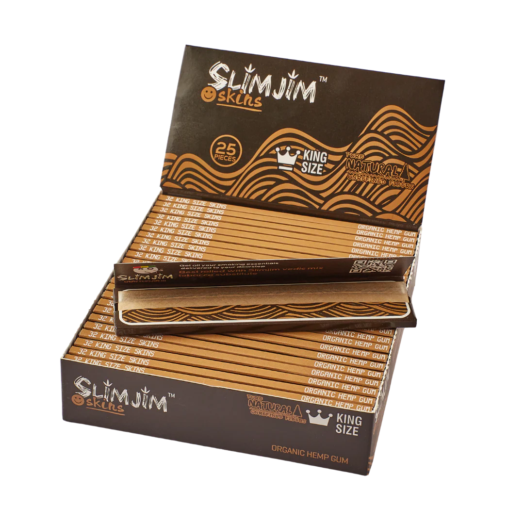 Slimjim - Natural King Size Skins (Box of 25)