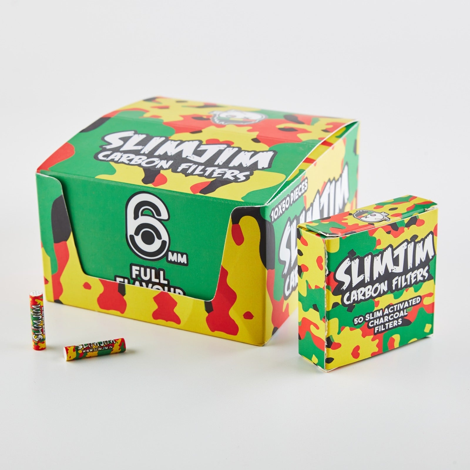 Box case of Slimjim Active Charcoal Filters pack of 50