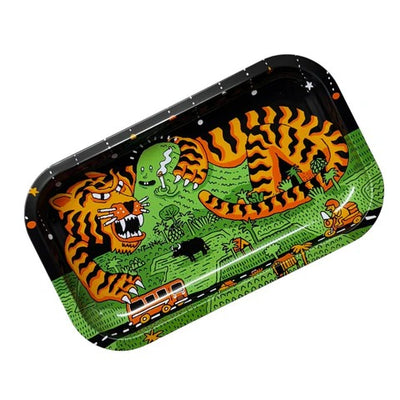 Slimjim X Jacob 9 Lives Rolling Tray - (Medium) (Box of 1)