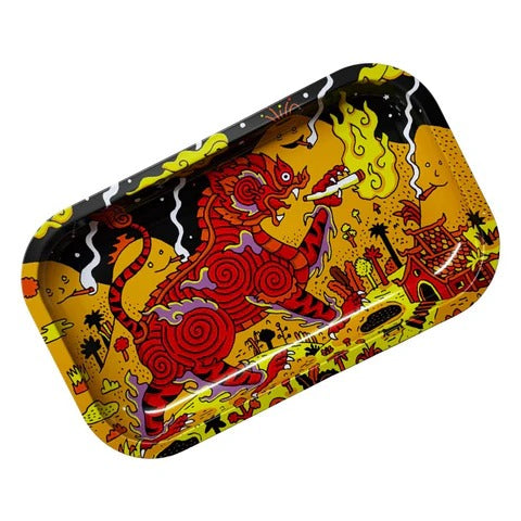 Slimjim X Jacob 9 Lives Rolling Tray - (Medium) (Box of 1)