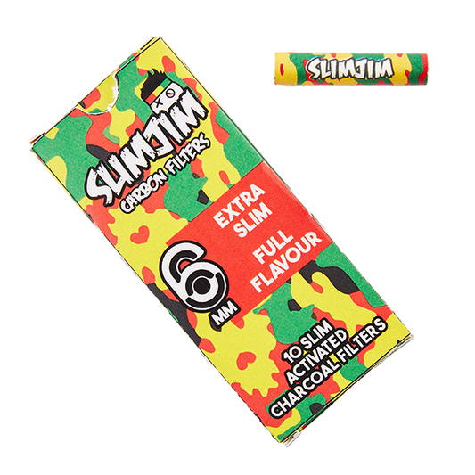 Slimjim Active Charcoal Camo Filters Pack of 10