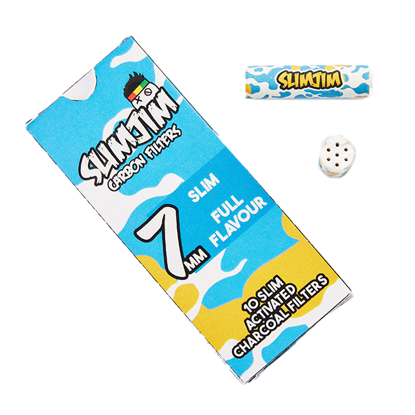 Slimjim - Splash Carbon Filters (7mm) (Pack of 10) (Box of 20)