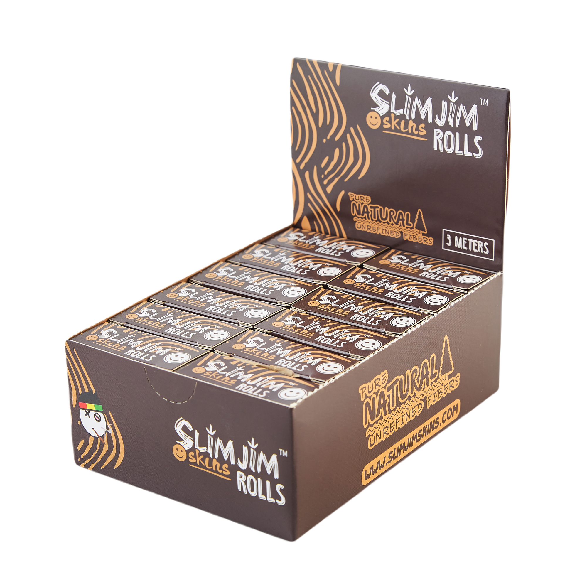 Slimjim Brown Rolls (3 M) (Box of 24)