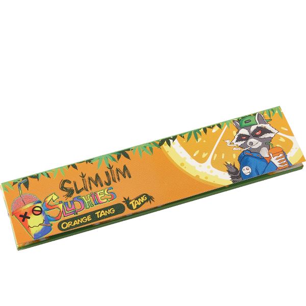 Front of Slimjim Slushies Orange Tang Flavoured King-Sized Rolling Papers