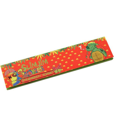 Front of Slimjim Slushies Strawberry Sorbet Flavoured King-Sized Rolling Paper