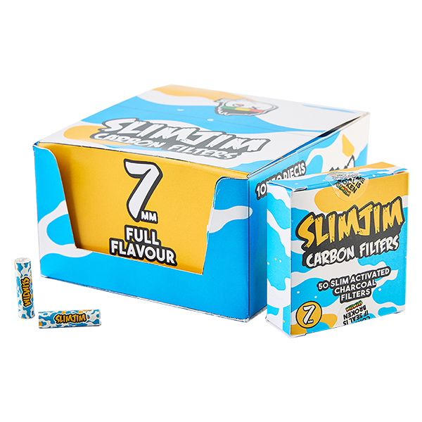 Slimjim - Splash Carbon Filters 7MM (Pack of 50) (Box of 10)