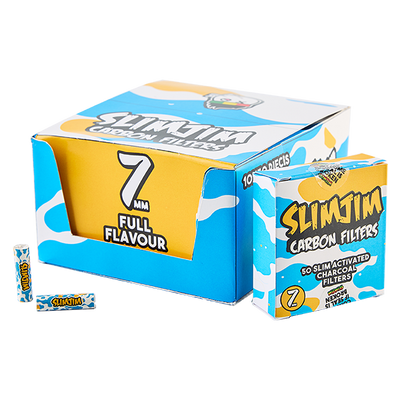 Slimjim - Splash Carbon Filters 7MM (Pack of 50) (Box of 10)